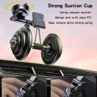 Yesido - Autós tartó (C263) - Mágneses, műszerfalra/szélvédőre, 360°, teleszkópos rögzítőkar, univerzális - Fekete