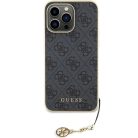 Guess 4G Charms Collection tok iPhone 15 Pro Max - szürke