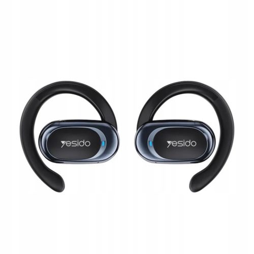 Yesido - Wireless Earbuds (YSP13) - Vezeték nélküli fülhallgató Bluetooth V5.3-mal, nyitott fül kialakítással, légvezetéses hangzással, 600mAh, LED - Fekete