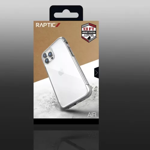 Raptic X-Doria Air tok iPhone 14 Pro Max-hoz páncélozott ezüst