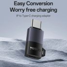 Yesido - OTG Adapter (GS28) - Lightning to Type-C, 60W, Gyors töltés, 480Mpb/s, Alumínium ötvözet, Plug&Play - Szürke