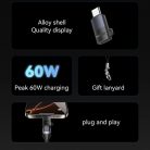 Yesido - OTG Adapter (GS28) - Lightning to Type-C, 60W, Gyors töltés, 480Mpb/s, Alumínium ötvözet, Plug&Play - Szürke