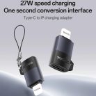 Yesido - OTG Adapter (GS27) - Type-C Lightninghez, 480Mpb/s, Alumínium ötvözet, 27W - Szürke