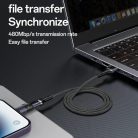 Yesido - OTG Adapter (GS27) - Type-C Lightninghez, 480Mpb/s, Alumínium ötvözet, 27W - Szürke