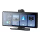 Yesido - Vezeték nélküli autós sztereó (KM19) - Dupla HD kamera, Plug&Play, CarPlay, Android Auto, AirPlay - Fekete