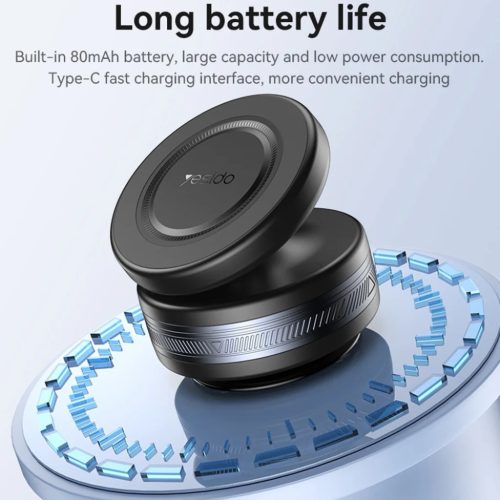 iPhones Yesido Autós tartó vezeték nélküli töltéssel (C224) MagSafe támogatással, műszerfalra, 360°-os golyós fejjel - Fekete