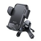 Autós tartó Yesido Vezeték nélküli Töltéssel (C312) - Légbeömlőre, Automatikus Csipesz, Intelligens Indukció, 15W, 4.7 - 6.8inch - Fekete