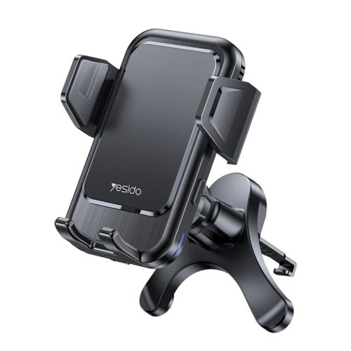 Autós tartó Yesido Vezeték nélküli Töltéssel (C312) - Légbeömlőre, Automatikus Csipesz, Intelligens Indukció, 15W, 4.7 - 6.8inch - Fekete