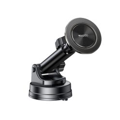   Yesido Autós tartó (C179) műszerfalra, Csillag gyűrű mágneses kialakítás, 360 fokos, 15W, cinkötvözet - Fekete