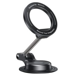   Yesido Mágneses Autós Tartó (C218) Műszerfalra, Két tengelyes kialakítás, MagSafe kompatibilis - Fekete