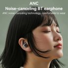 Yesido - Vezeték nélküli fülhallgató (TWS30) - ANC-vel, TWS, mikrofonnal, Bluetooth 5.3, fülbe helyezhető kialakítás, 300mAh - Fekete