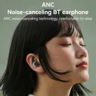 Yesido - Vezeték nélküli fülhallgató (TWS30) - ANC-vel, TWS, mikrofonnal, Bluetooth 5.3, fülbe helyezhető kialakítás, 300mAh - Fekete