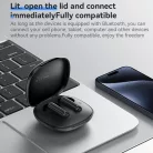 Yesido Vezeték nélküli fülhallgató (TWS25) Mikrofonnal, Bluetooth V5.3, Érintésvezérlés, Fél-in-ear kialakítás, 250mAh - Fekete