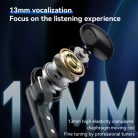 Yesido Vezeték nélküli fülhallgató (TWS25) Mikrofonnal, Bluetooth V5.3, Érintésvezérlés, Fél-in-ear kialakítás, 250mAh - Fekete