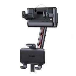   Autós tartó Yesido (C265) - Állítható több irányban, 360°-os forgatható, rugós csipesz, visszapillantó tükörhöz - Fekete