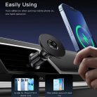 Autós tartó Yesido C156 Mágneses rögzítő szellőzőrácsra - Fekete