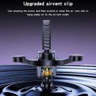 Yesido Auto Tartó (C246) - Mágneses, Légbeömlőbe, Fejlesztett Klip, Szabadon Forgatható Szög - Fekete