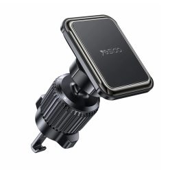   Autós telefontartó Yesido (C245) - Mágneses, légrostélyra szerelhető, továbbfejlesztett rögzítő, szabad forgatási szög - Fekete