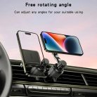 Yesido Car Holder (C244) - Mágneses, légbefúvóhoz, Fejlesztett klipsszel, Szabadon forgatható szög, N42 mágnesek - Fekete