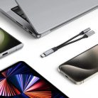 Tech-Protect UltraBoost USB-C (male) PD 60W 6A / mini jack 3.5mm (female) - USB-C (female) átalakító kábel - fekete