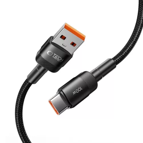 Tech-Protect UltraBoost Evo USB-A / USB-C kábel 100W 5A 1m - fekete