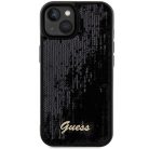 GUESS tok iPhone 14 GUHCP14SPSFDGSK (Sequin Script Metal) fekete