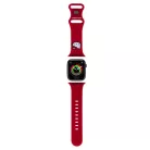 Hello Kitty Liquid Silicone Kitty Head Logo szíj Apple Watch 38/40mm-hez Piros
