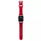 Hello Kitty Liquid Silicone Kitty Head Logo szíj Apple Watch 38/40mm-hez Piros