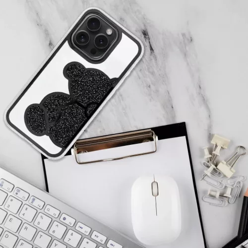 TEDDY BEAR tok for IPHONE 16 Pro fekete