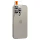 Spigen Optik.tR EZ Fit Kamera Protector iPhone 14 Pro / Pro Max / 15 Pro / Pro Max / 16 Pro / Pro Max / 17 Pro / Pro Max - természetes titán 2 db üvegfólia