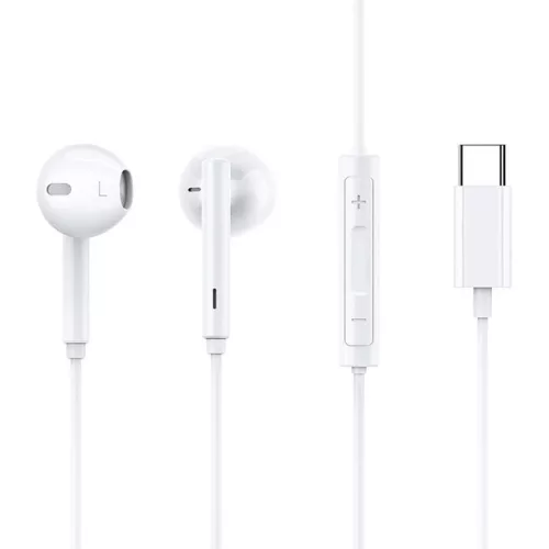 Mcdodo HP-7500 vezetékes fülhallgatók, USB-C (fehér)