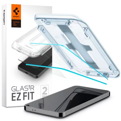 Spigen Glas.tR EZ Fit edzett üveg Samsung Galaxy S25 / S24 - 2 db üvegfólia