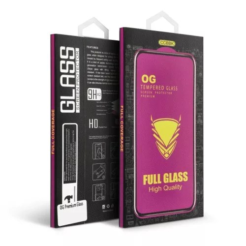 OG Premium Glass - iPhone 15 Plus fekete üvegfólia