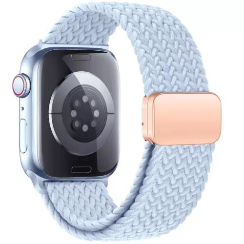 Tech-protect Nylonmag Apple Watch 4 / 5 / 6 / 7 / 8 / 9 / 10 / 11 / Se (38 / 40 / 41 Mm) Baby Blue