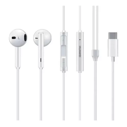 HUAWEI eredeti vezetékes fülhallgató Type C mikrofonnal CM33 fehér bulk