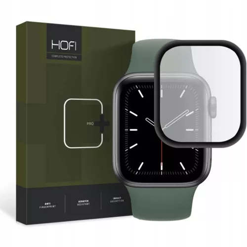 HOFI HYBRID GLASS APPLE WATCH 4 / 5 / 6 / SE 1 / 2 / 3 (40MM) FEKETE üvegfólia