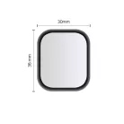 HOFI HYBRID GLASS APPLE WATCH 4 / 5 / 6 / SE 1 / 2 / 3 (40MM) FEKETE üvegfólia