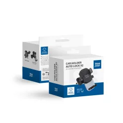   BLUE STAR AUTO LOCK X2 szellőzőre erősíthető autós telefontartó fekete