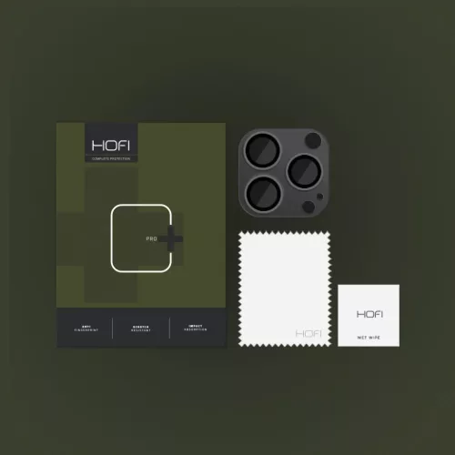 Hofi FullCam Pro+ iPhone 15 Pro / 15 Pro Max fekete kamera védő üvegfólia