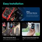 Hardwire készlet Botslab Dash Cam G500H Pro / V9H / HK50-hez, Fekete