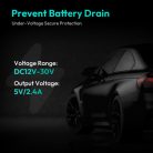 Hardwire készlet Botslab Dash Cam G500H Pro / V9H / HK50-hez, Fekete