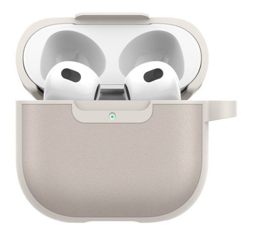 Spigen Cyrill Kajuk AirPods 4 tok, Cream, szürke-bézs