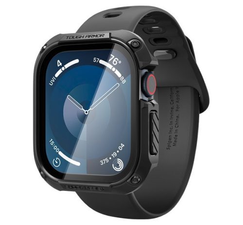 Spigen Tough Armor Apple Watch 10 46mm tok, Black, fekete