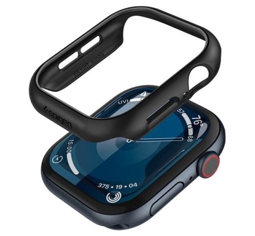 Spigen Thin Fit Apple Watch 11 / Watch 10 46mm tok, Black, fekete