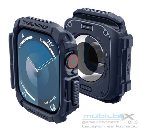 Spigen Rugged Armor Apple Watch 10 (46mm) tok, Navy Blue, kék