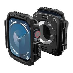   Spigen Rugged Armor Apple Watch 11 / Watch 10 46mm tok, Matte Black, fekete