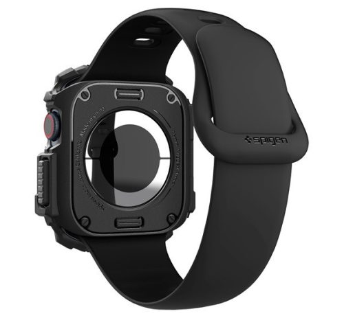 Spigen Rugged Armor Apple Watch 11 / Watch 10 46mm tok, Matte Black, fekete