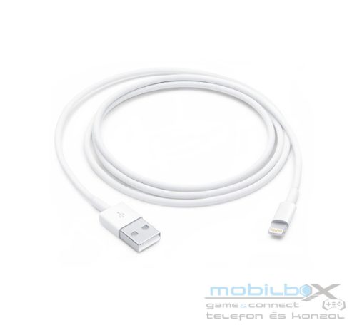 Apple USB / Lightning kábel, 1m, fehér (MUQW3ZM/A) MXLY2ZM/A utód, Retail dobozos