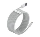 Baseus Simple Wisdom USB / Lightning adat/töltőkábel, 2,4A, 1,5m, Fehér (2db)
