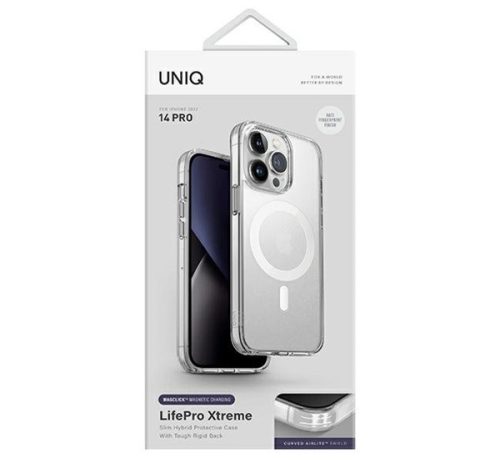 Uniq LifePro Xtreme Apple iPhone 14 Pro MagSafe szilikon tok, átlátszó